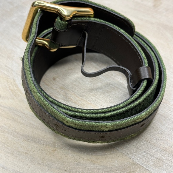 9755 Louis Vuitton Mini Lin Canvas Belt - Picture 5 of 7